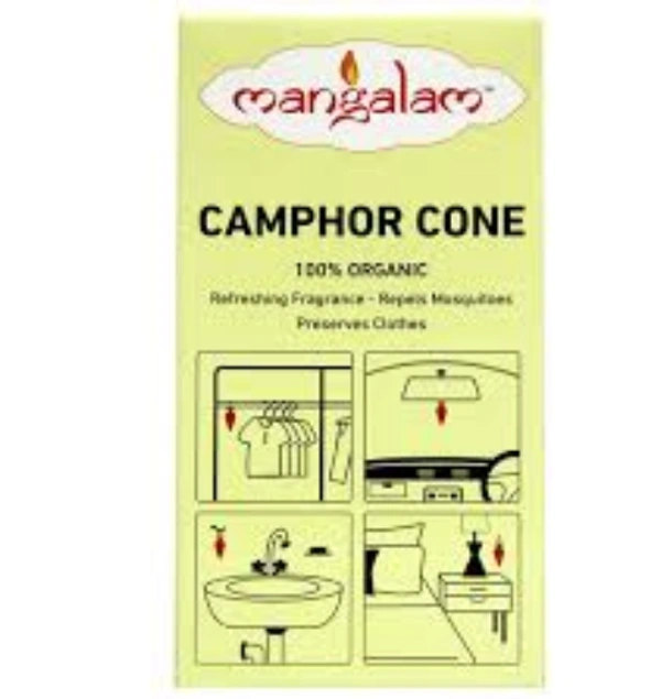MANGALAM CAMPHOR CONE - 60 GM (FRAGRANCE- ROSE) - *** LOW PRICE GUARANTEE ***